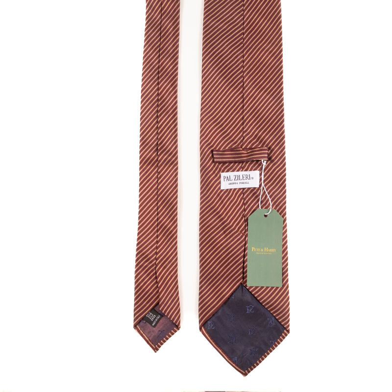 Pal Zileri Red Striped Tie