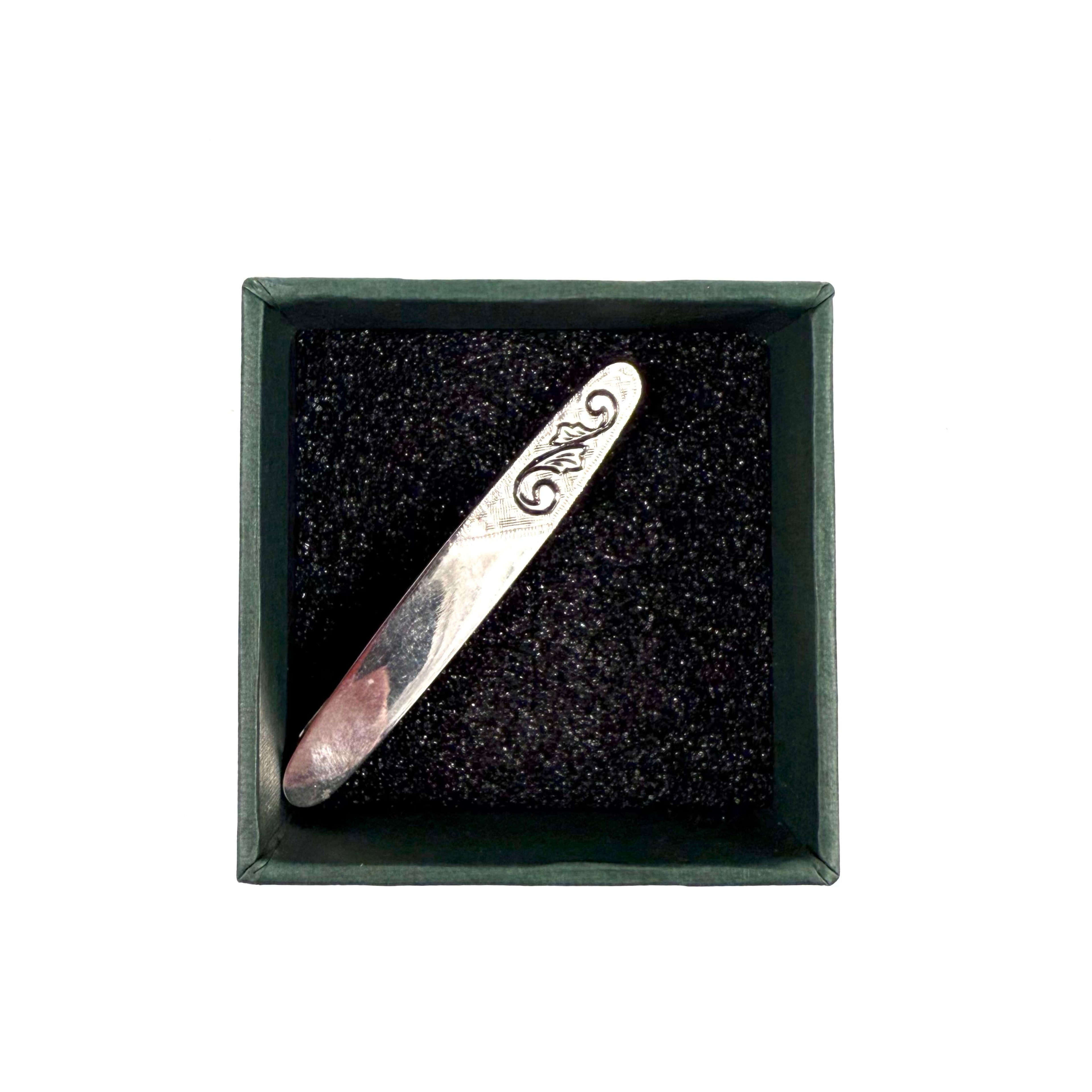 Silver Coloured Tie Clip