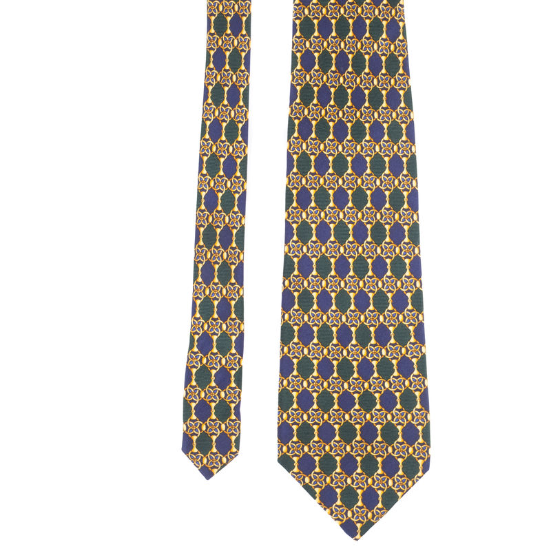 Lancel Multicoloured Equestrian Print Tie