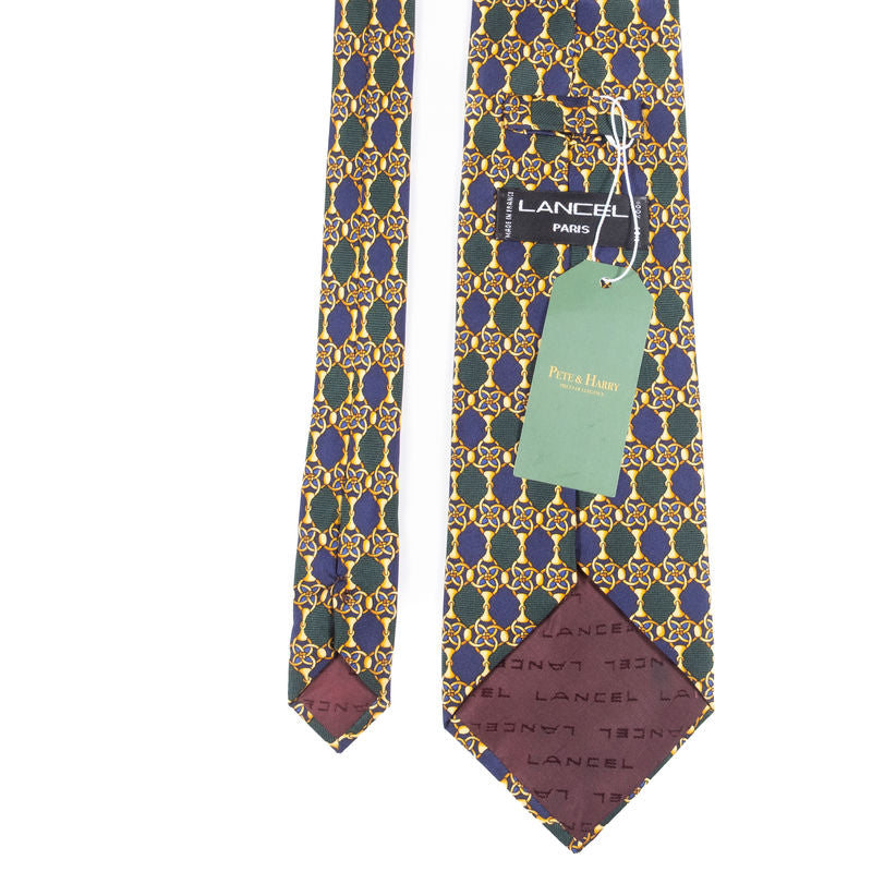 Lancel Multicoloured Equestrian Print Tie