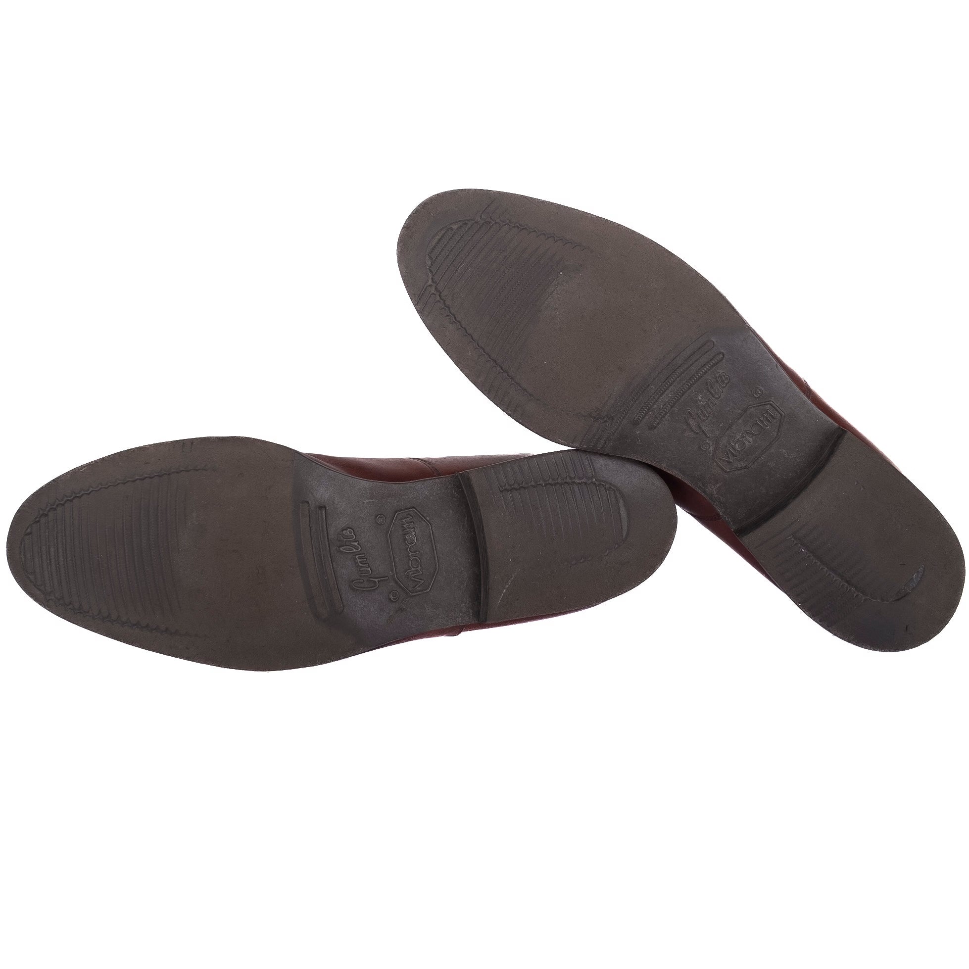 Brown Cap Toe Brogued Oxfords