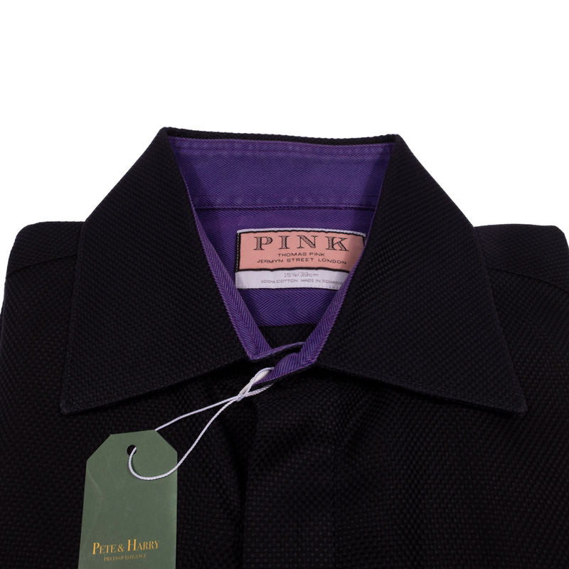 Thomas Pink Black French Cuff Shirt