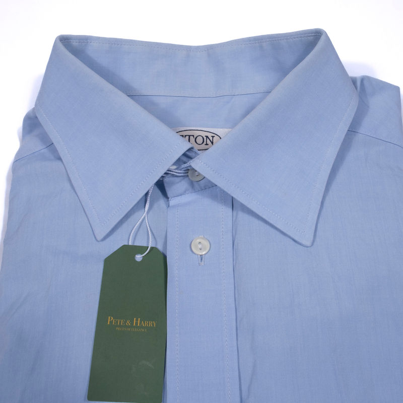 Eton Light Blue French Cuff Shirt