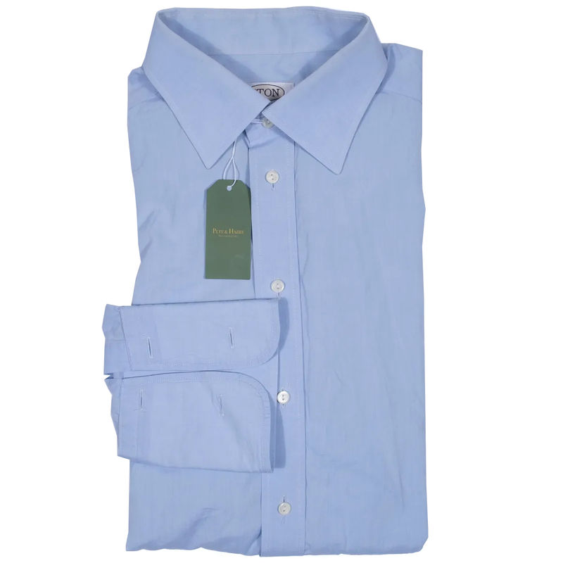 Eton Light Blue French Cuff Shirt