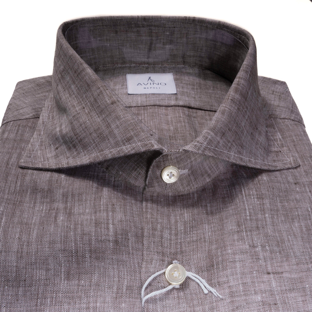 Brown Linen Shirt 44
