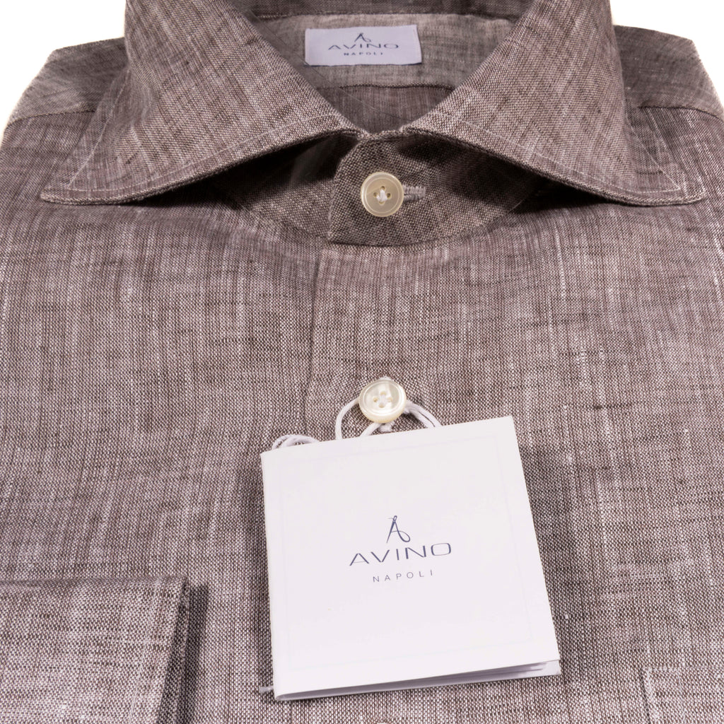 Brown Linen Shirt 44