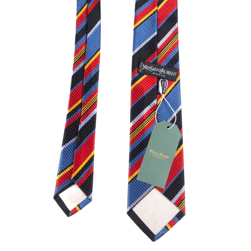 Yves Saint Laurent Tie Multicolored Striped