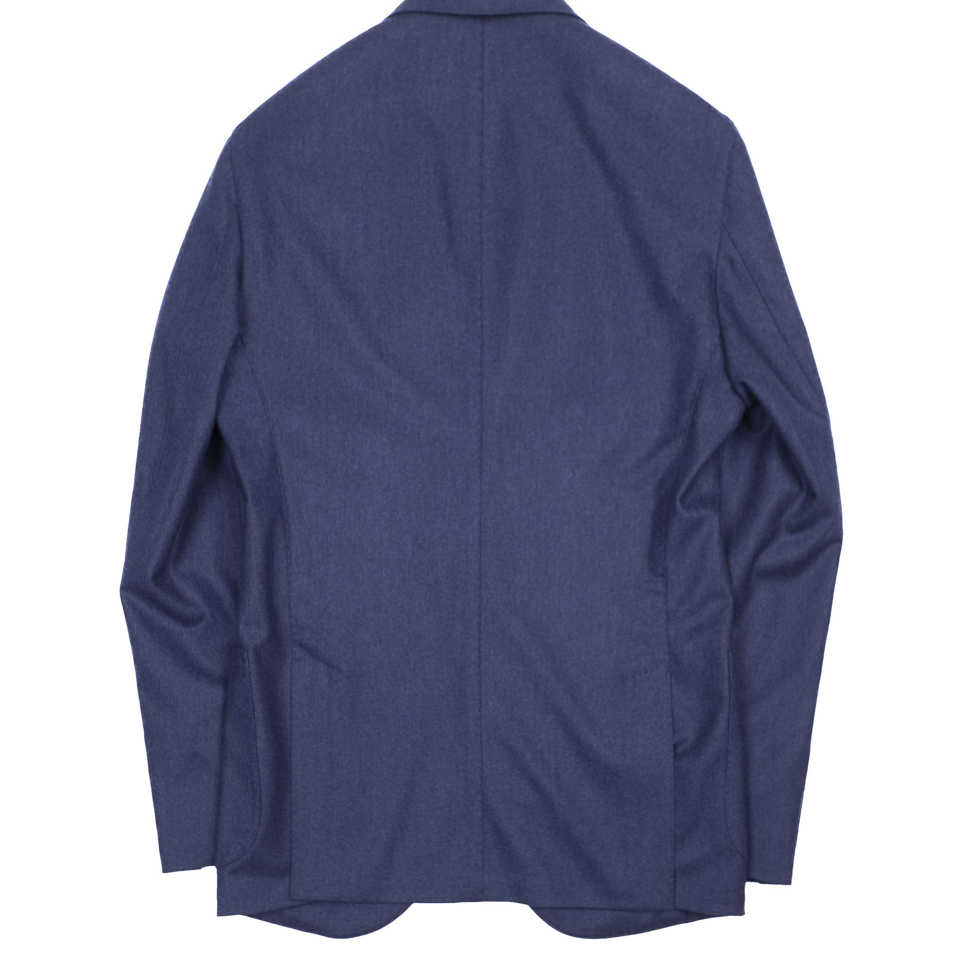 Neapolitan Hand Tailored Blue Flannel Sport Coat, 48