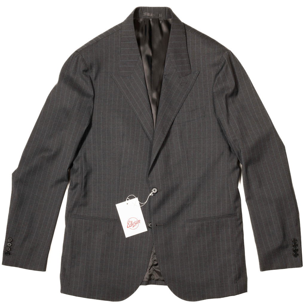 Eduardo de Simone Grey Pinstripe Suit