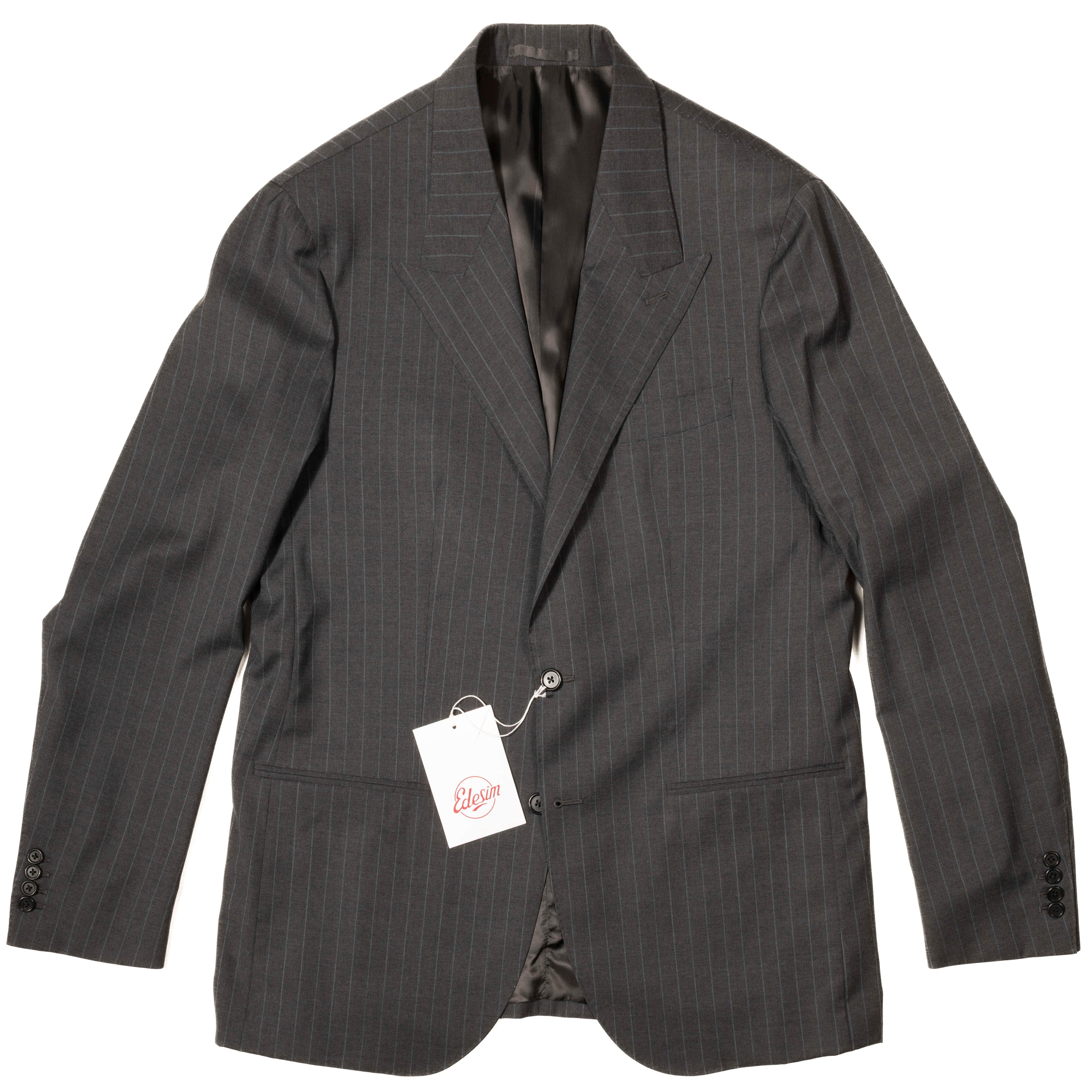 Eduardo de Simone Grey Pinstripe Suit