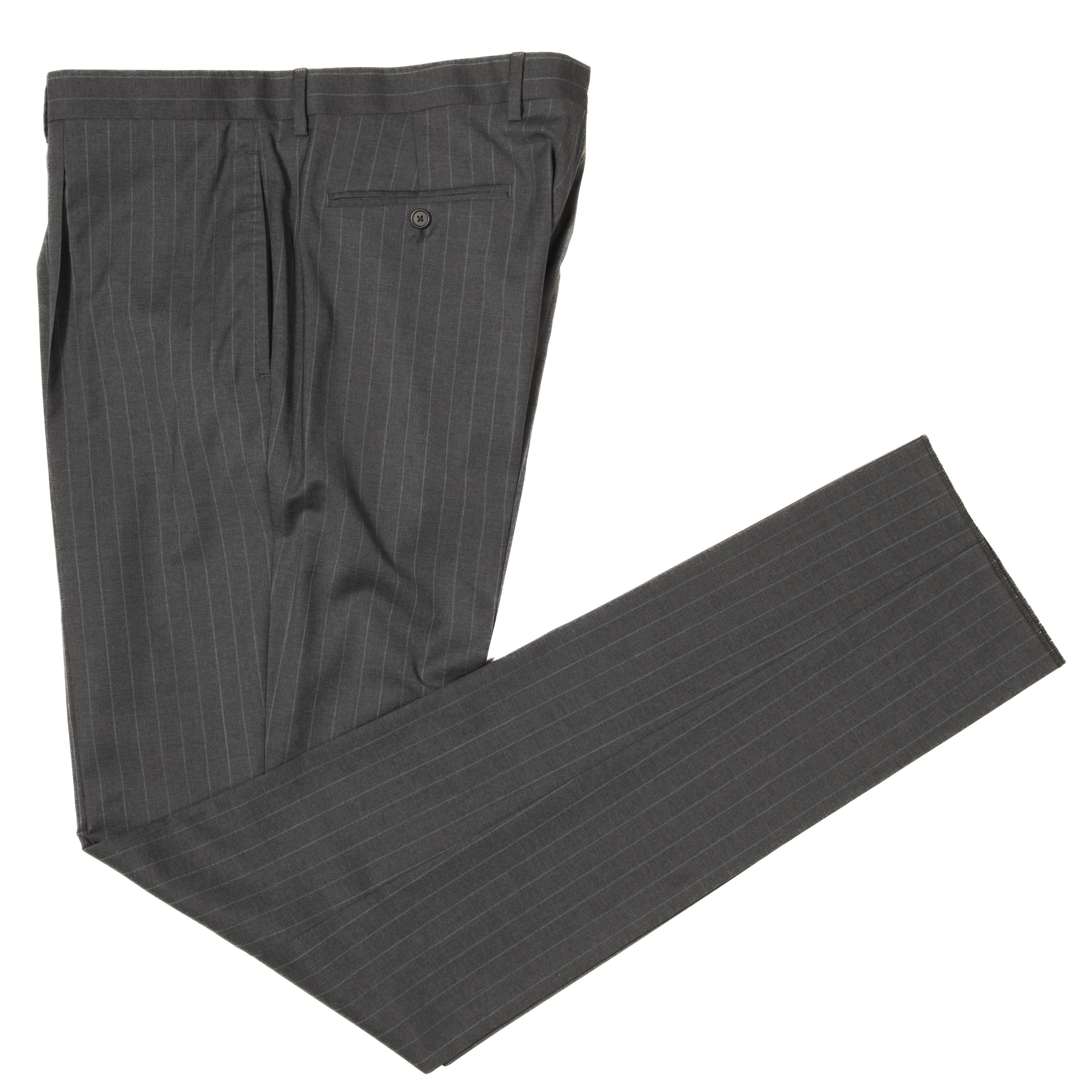 Eduardo de Simone Grey Pinstripe Suit
