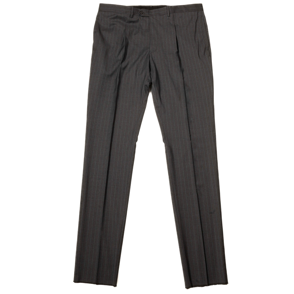 Eduardo de Simone Grey Pinstripe Suit
