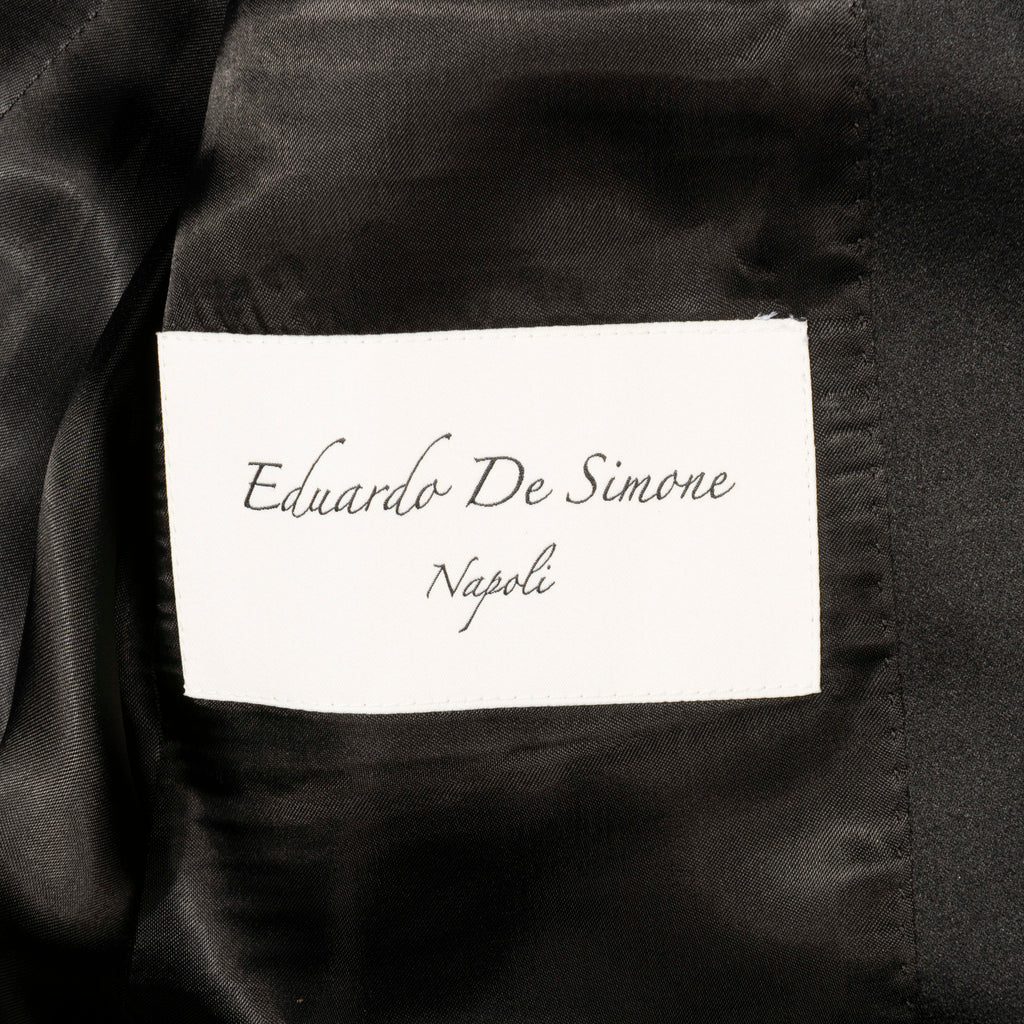 Est Retail Price 20 000 SEK - Neapolitan Hand Tailored Black Velvet Tuxedo Suit Sz 54