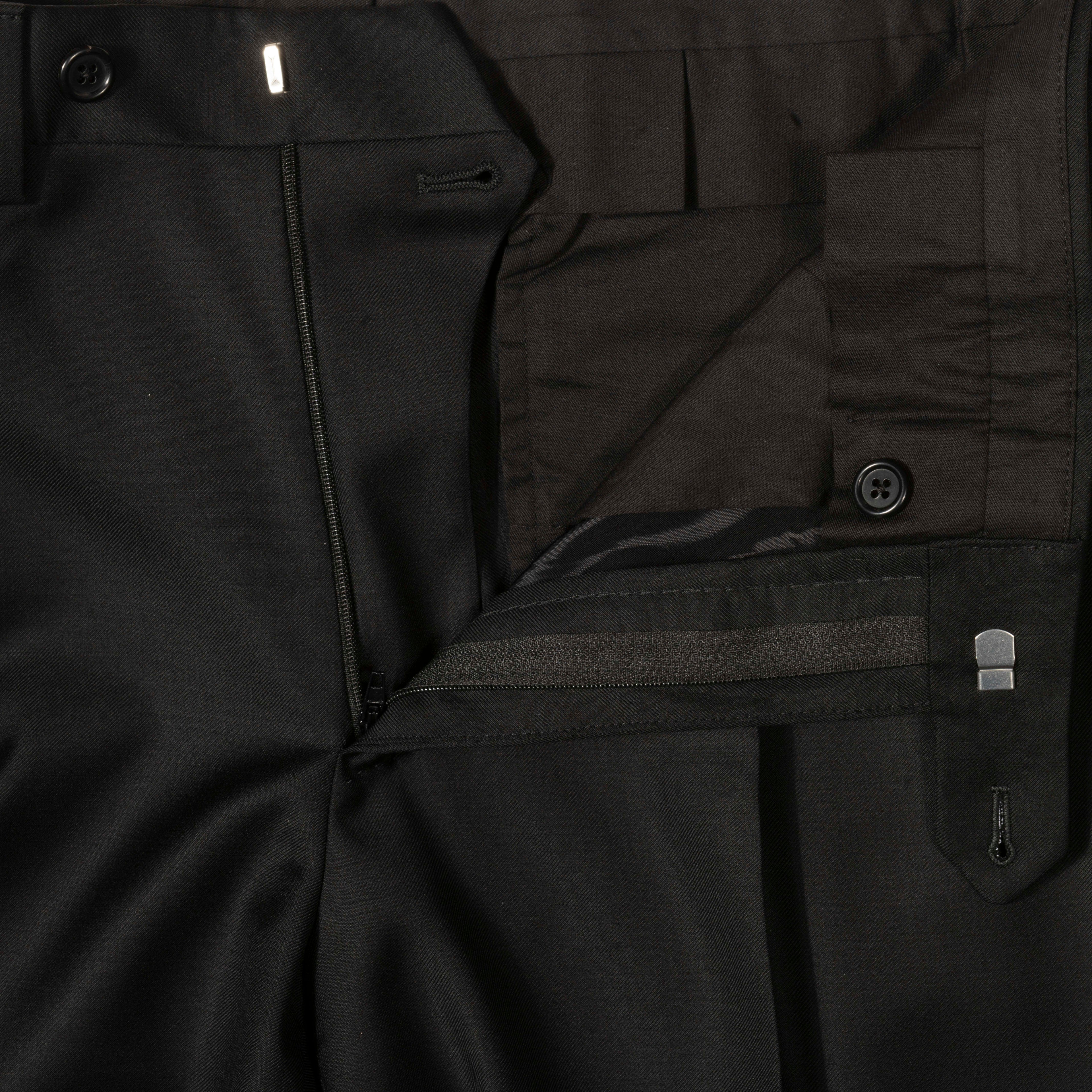 Est Retail Price 20 000 SEK - Neapolitan Hand Tailored Black Velvet Tuxedo Suit Sz 54
