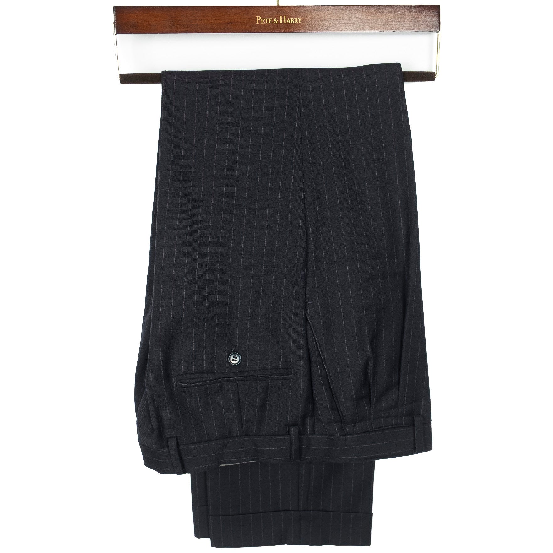 Navy Pinstripe 3 Piece Business Suit