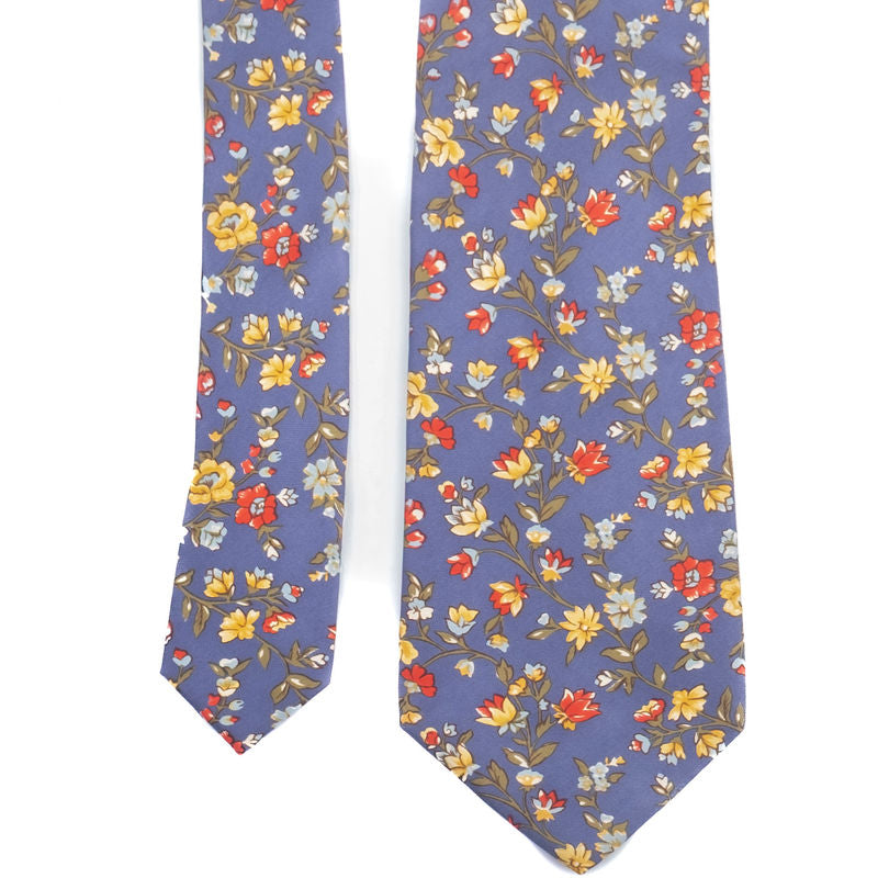 Blue Floral Tie