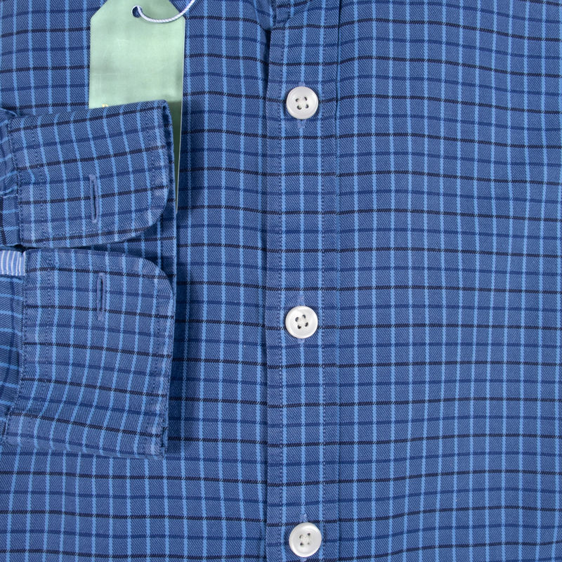 Pink Blue Checked Shirt Sz 39