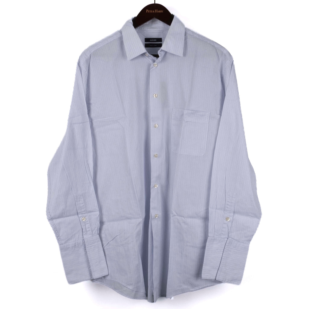 Light Blue Striped Business Shirt