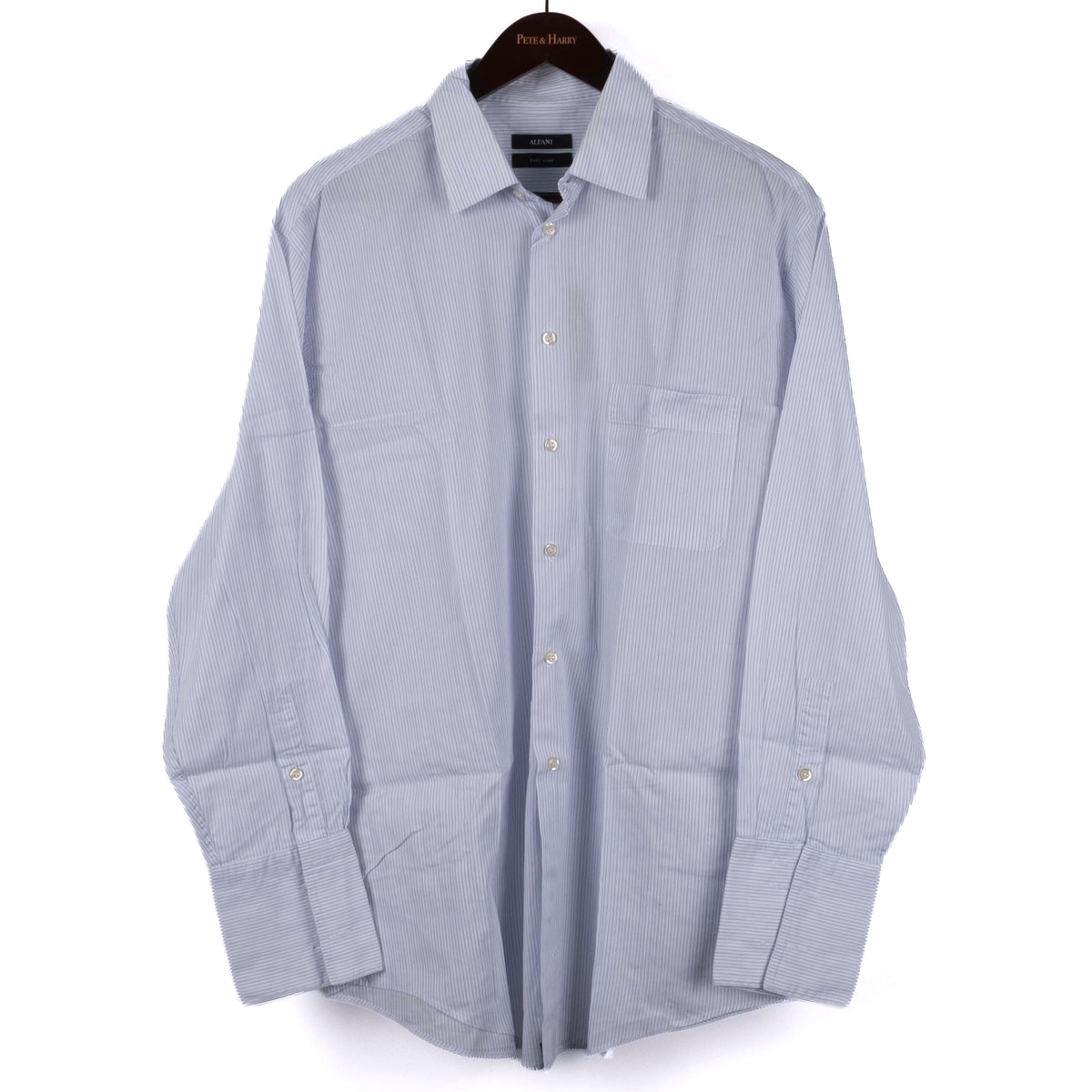 Light Blue Striped Business Shirt