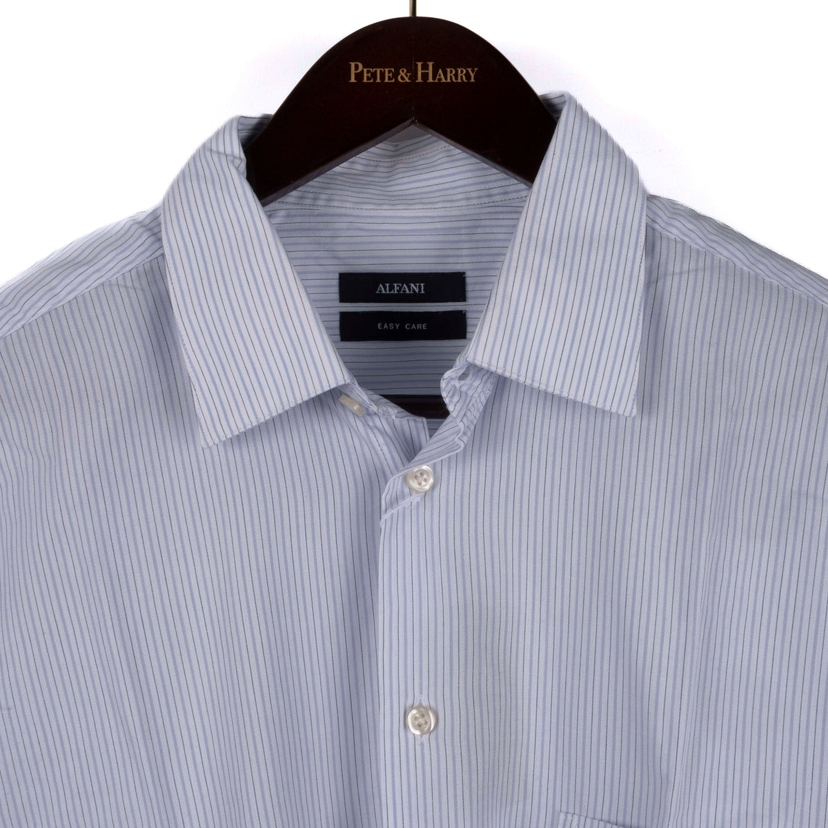 Light Blue Striped Business Shirt