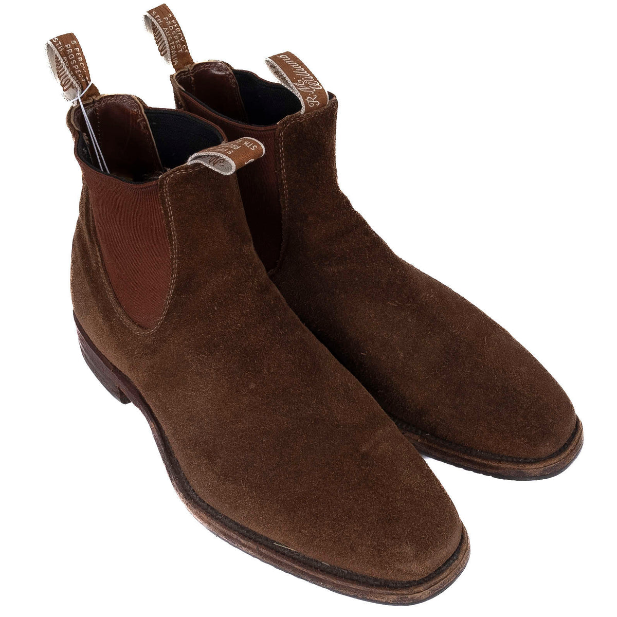 Brown Suede Chelsea Boots