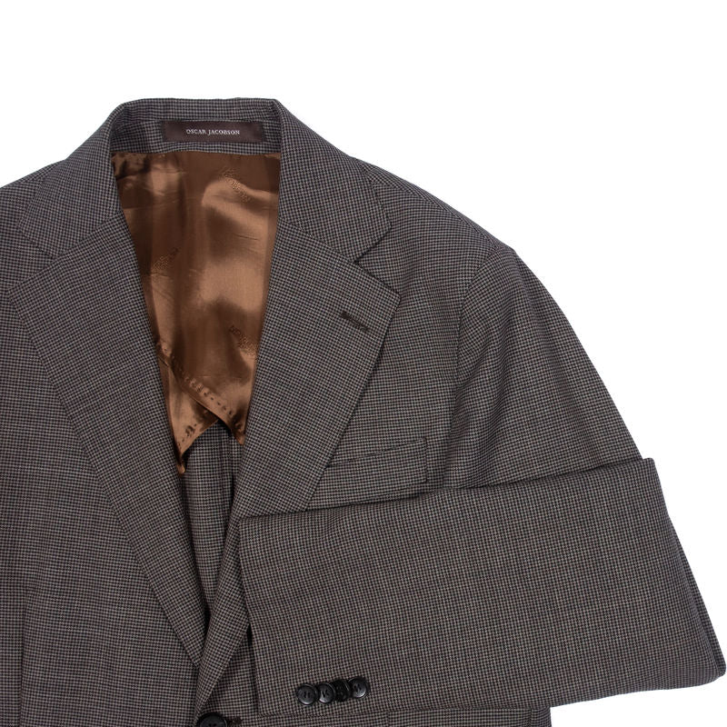 Oscar Jacobson Grey Houndstooth Sport Coat