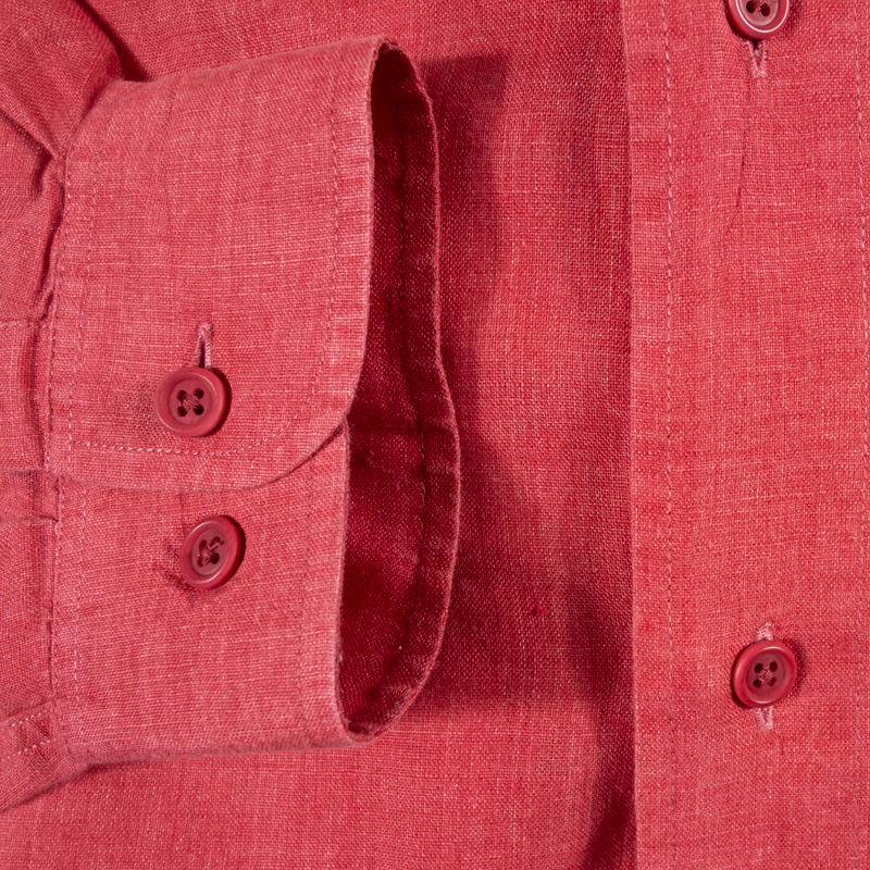 Faconnable Red Linen Shirt