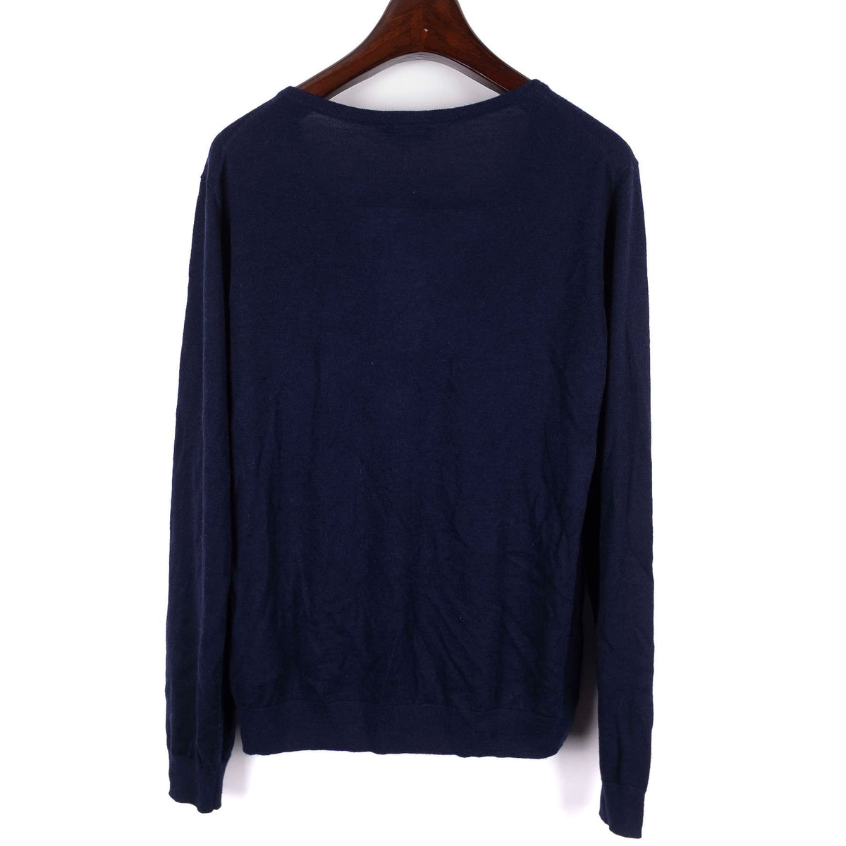 Soft Goat Navy Wool/Cashmere V-Neck