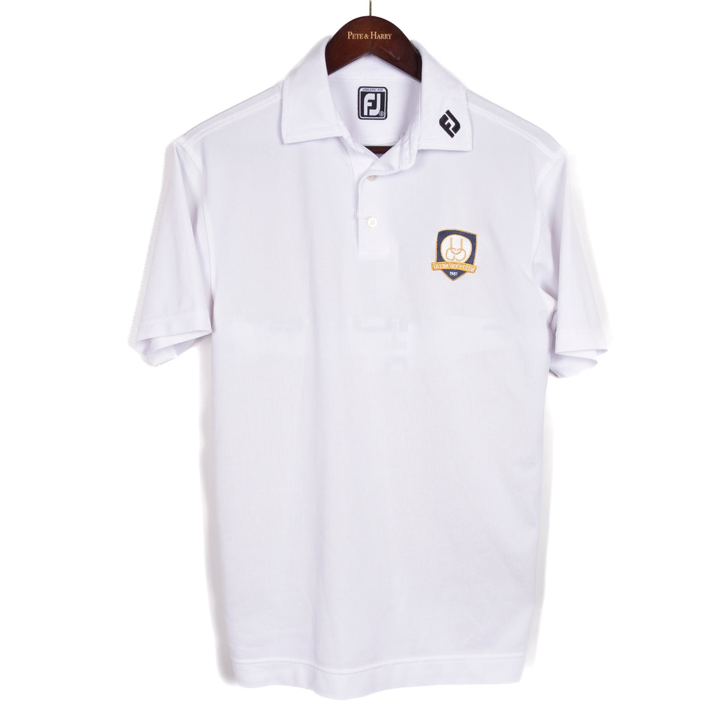 White Moisture Wicking Polo Shirt
