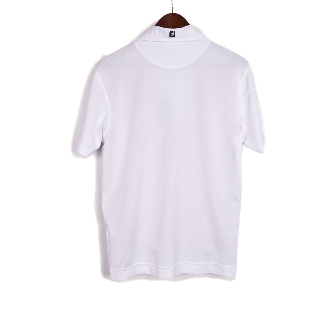 White Moisture Wicking Polo Shirt