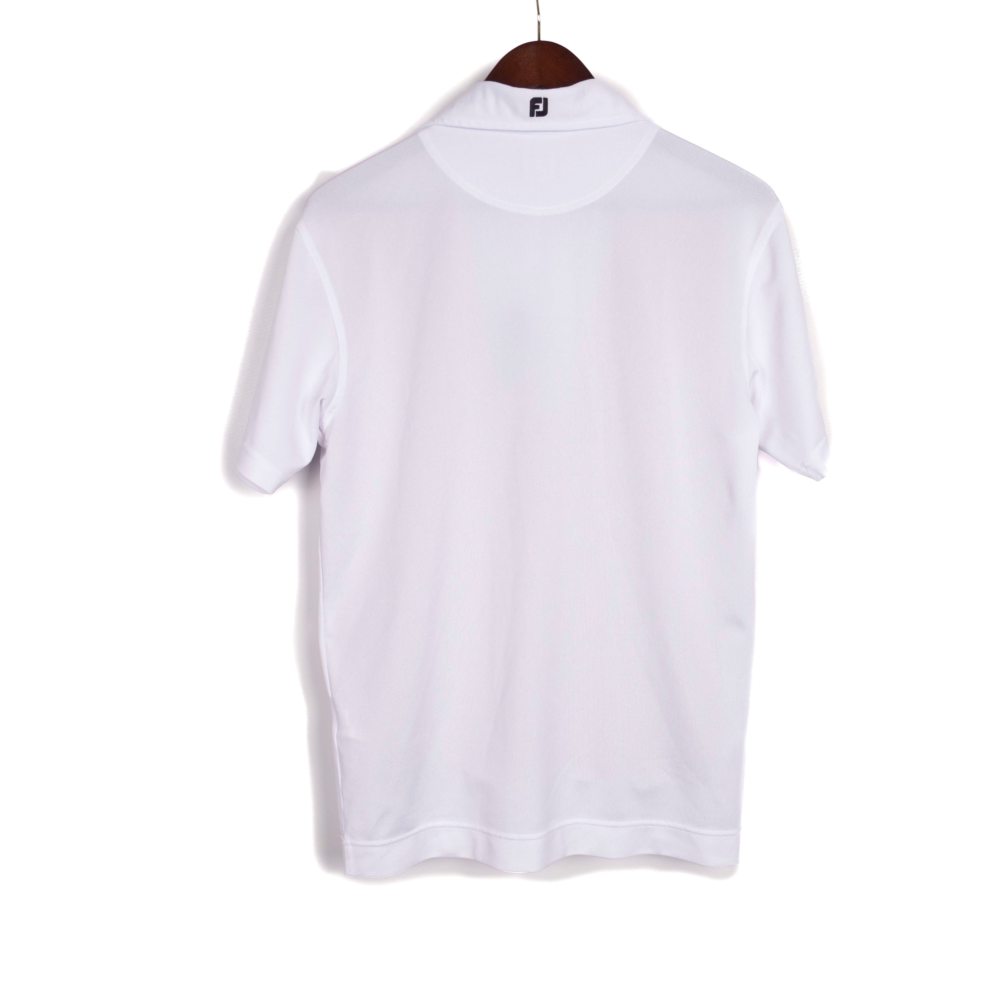 White Moisture Wicking Polo Shirt