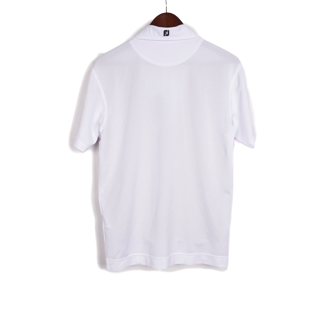 White Moisture Wicking Polo Shirt