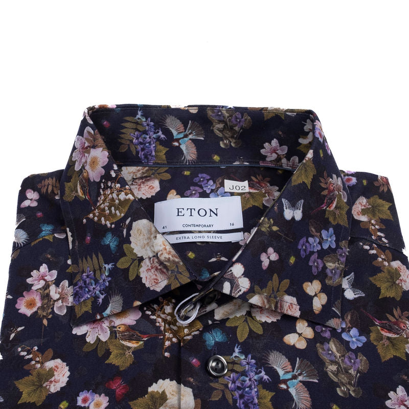 Navy Floral Shirt