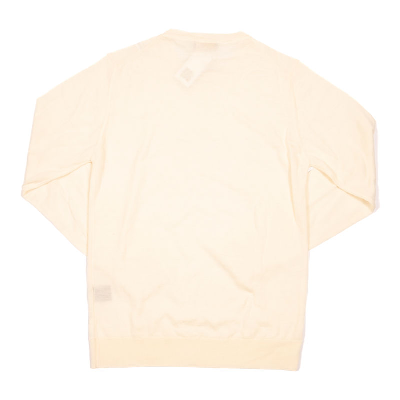 Blugiallo Off-White Knit Merino Sweater