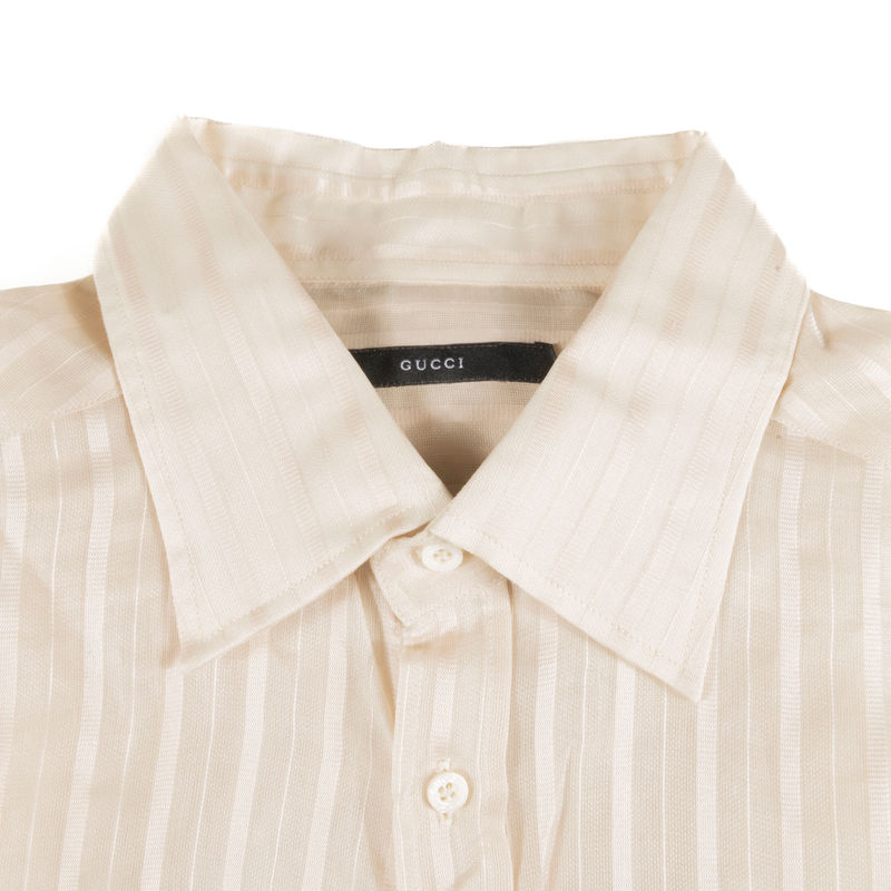 Gucci Beige Shirt Sz 42 (16.5 UK)