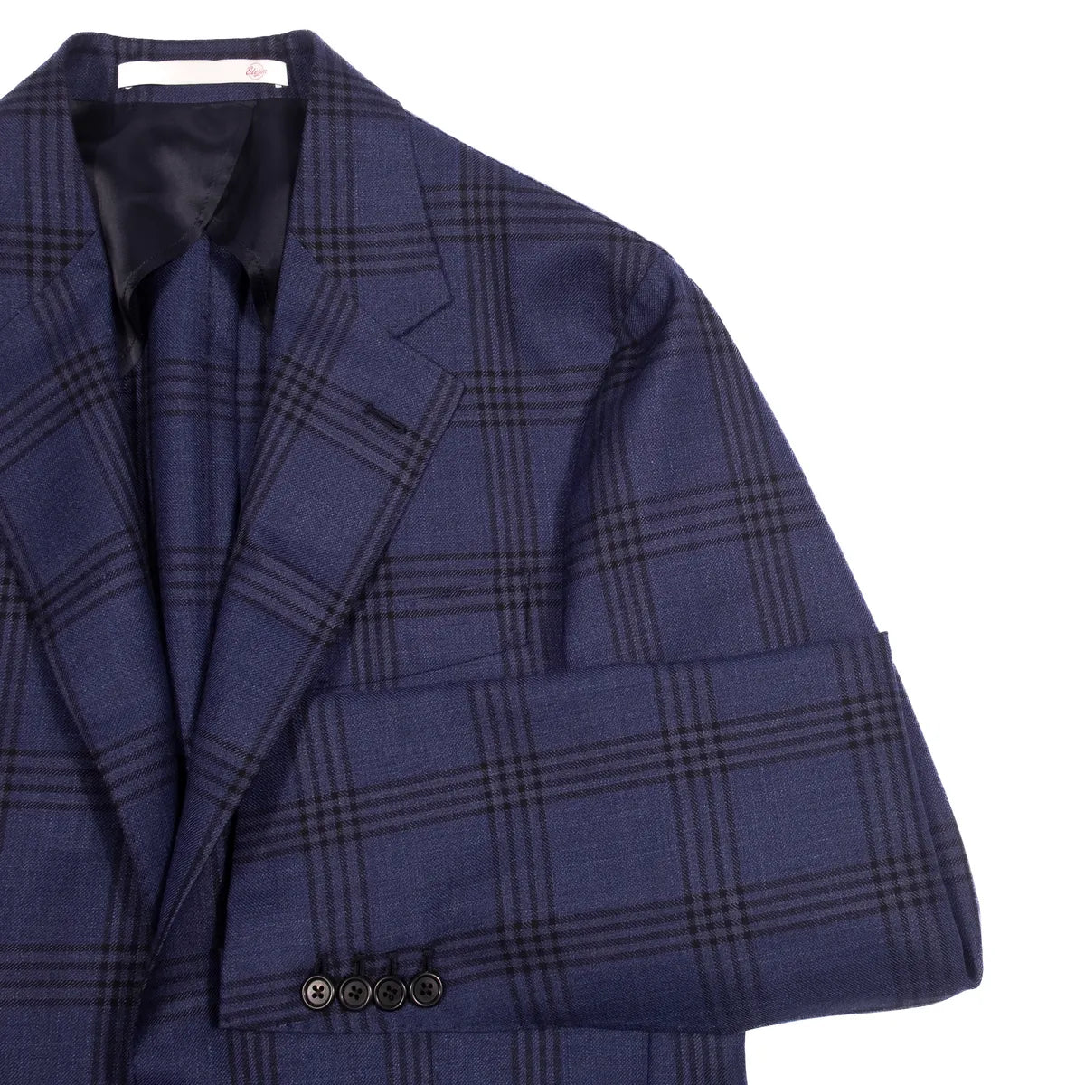 Neapolitan Hand Tailored Navy Checks Sport Coat Sz 50