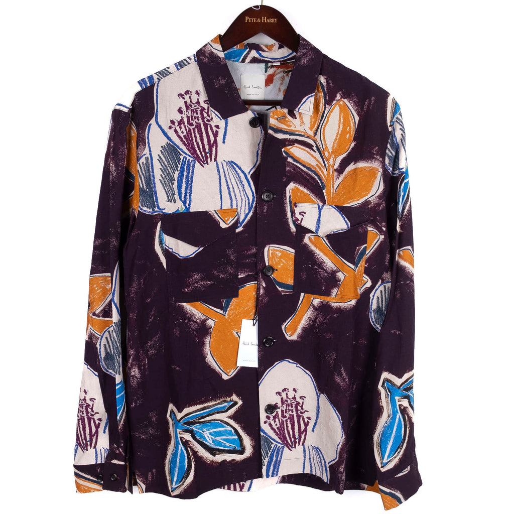 Plum Patterned Casual Shirt