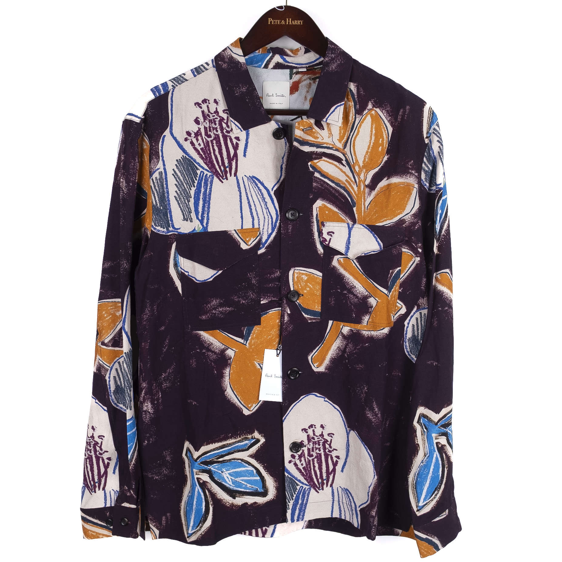 Plum Patterned Casual Shirt