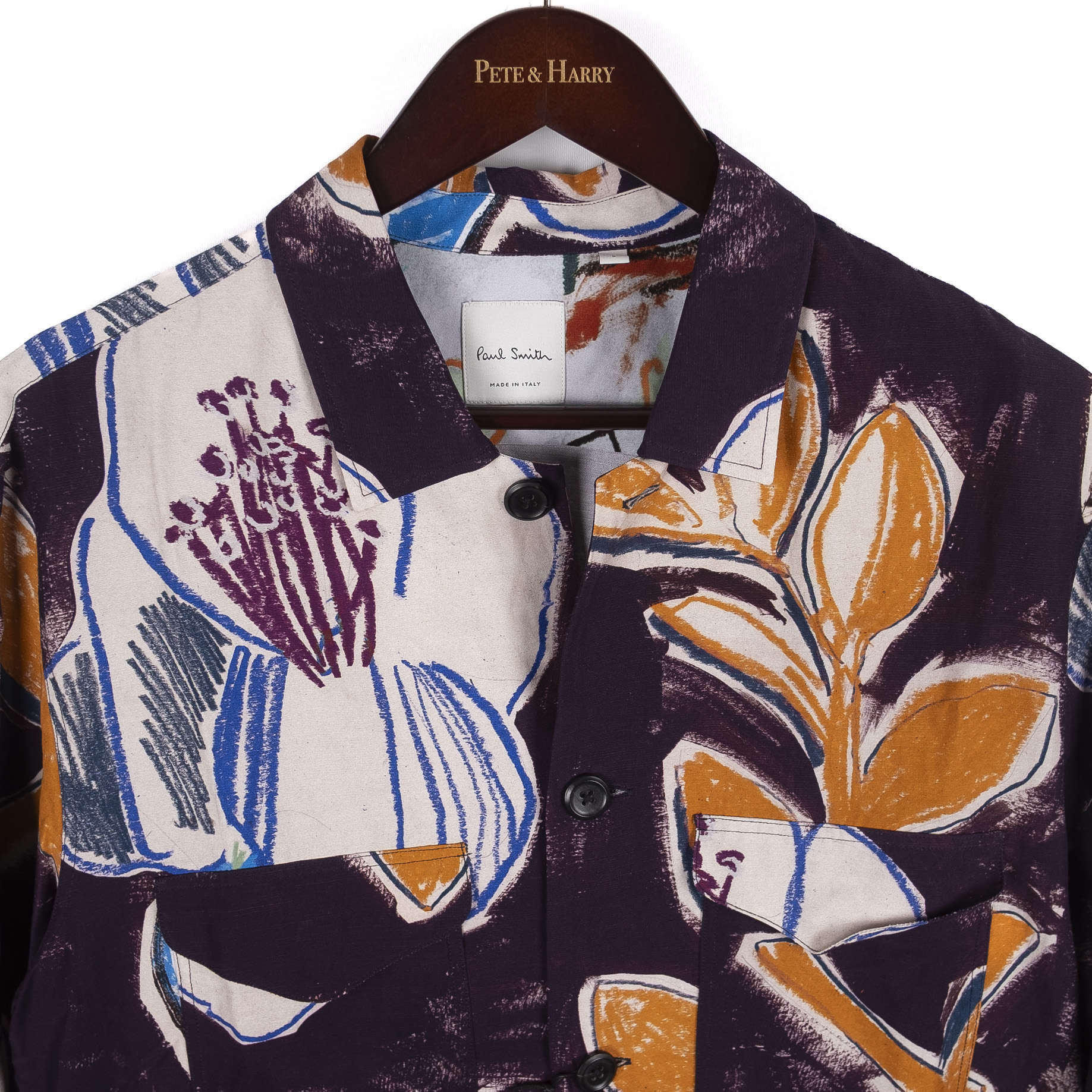 Plum Patterned Casual Shirt
