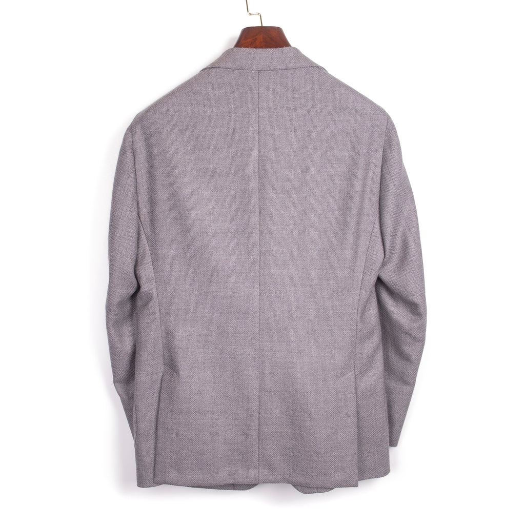 Grey Textured Patch Pocket Sport Coat