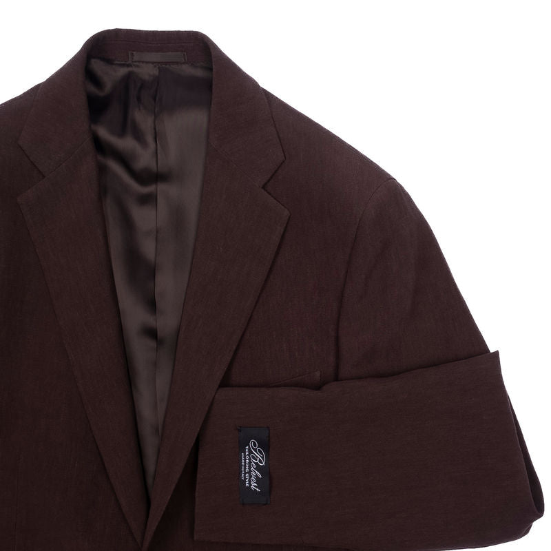 Brown Linen 3-Piece Suit