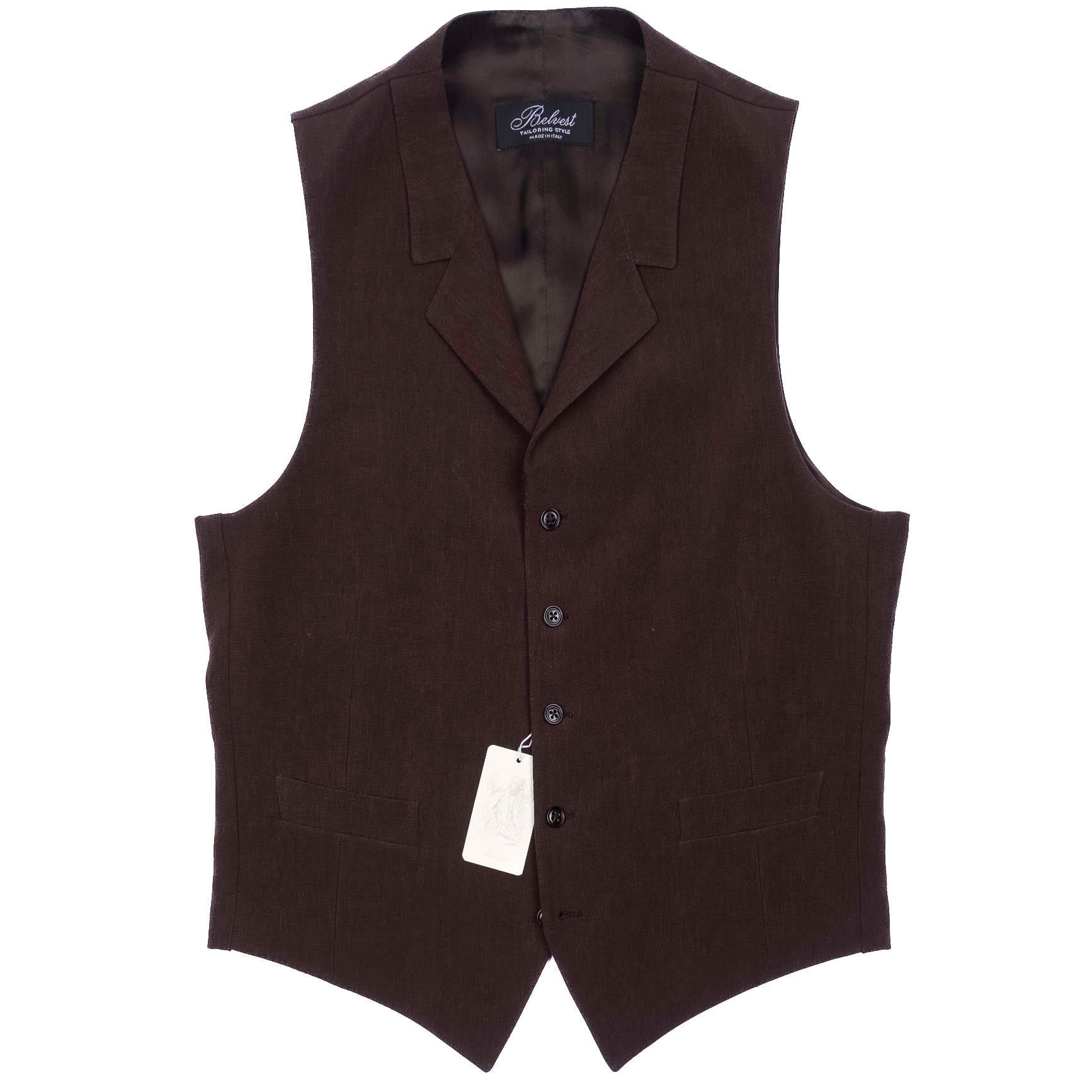 Brown Linen 3-Piece Suit