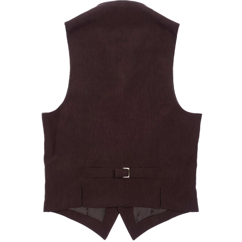 Brown Linen 3-Piece Suit