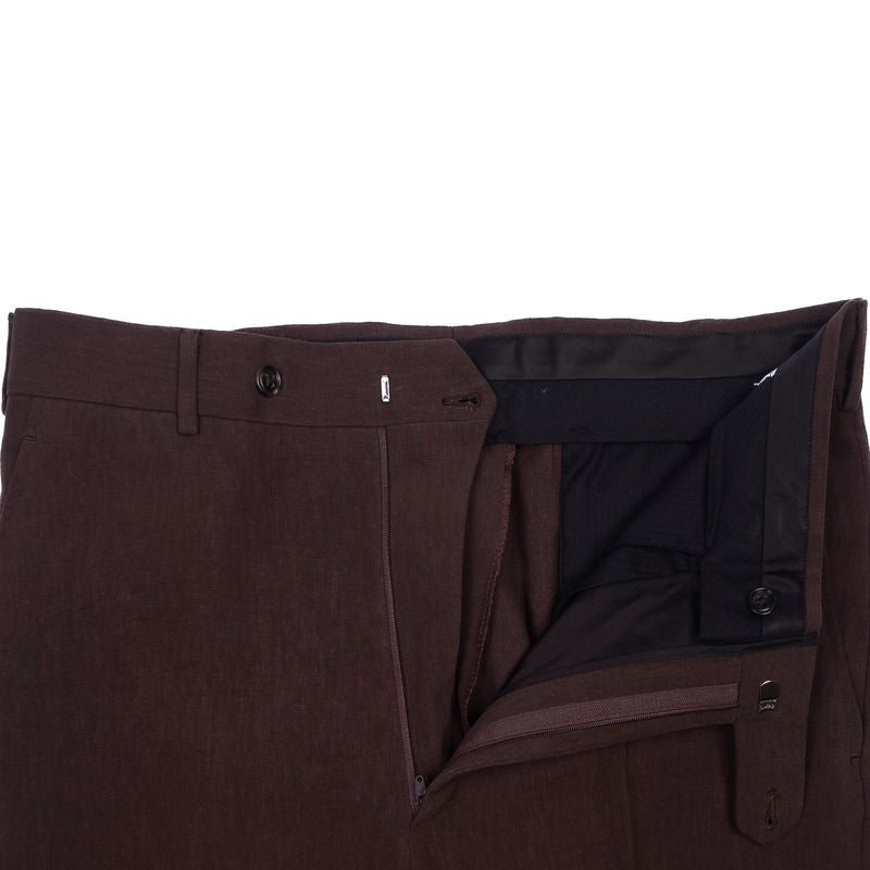 Brown Linen 3-Piece Suit