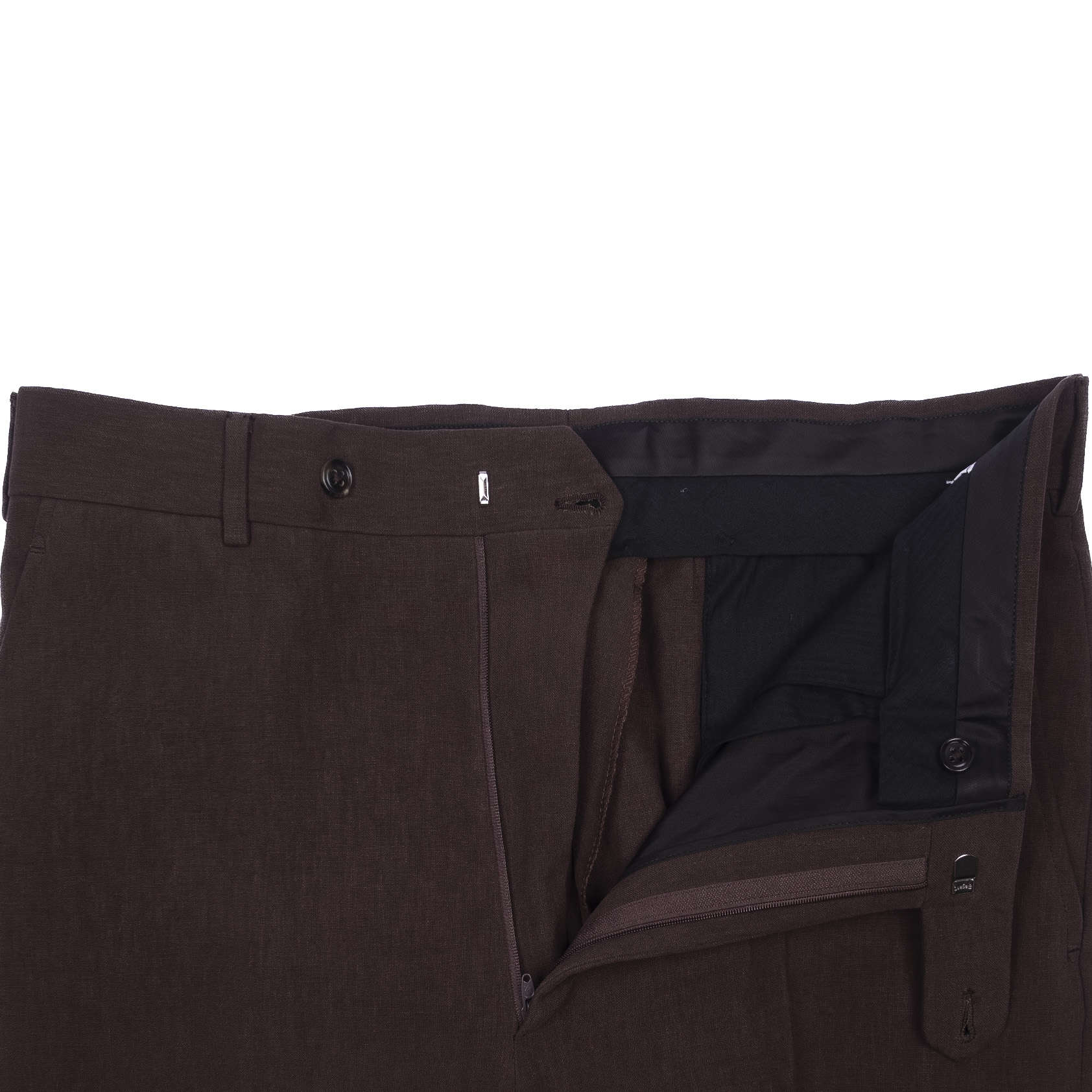 Brown Linen 3-Piece Suit