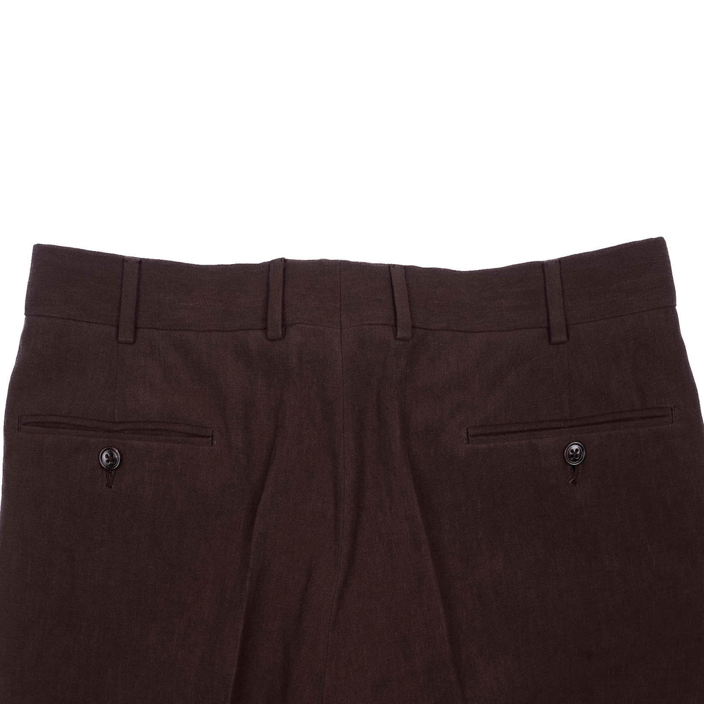 Brown Linen 3-Piece Suit