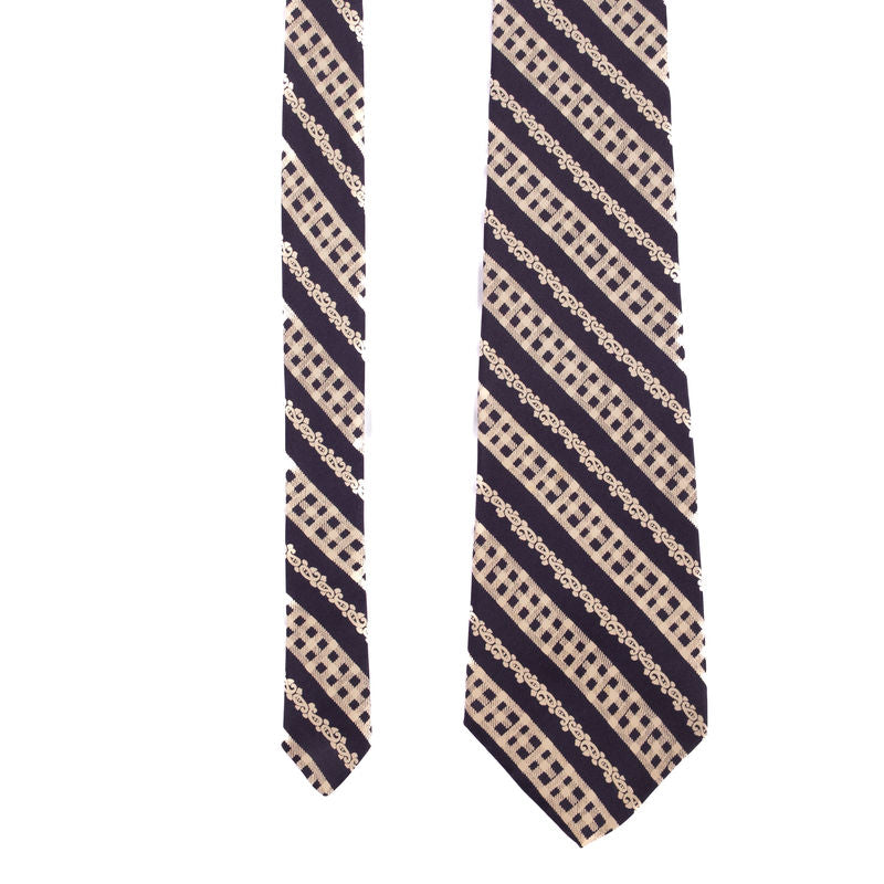 Harrods x Michelsons of Londo Blue Hand Printed Tie