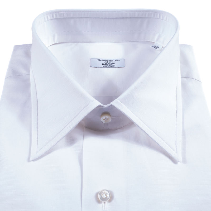 Neapolitan Hand Tailored White Shirt Sz 44