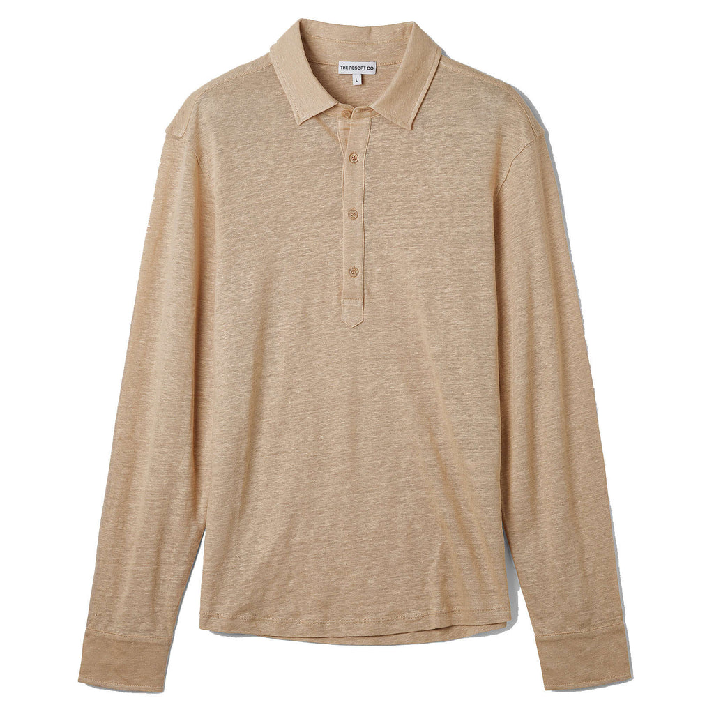 Linen Jersey Popover Sand - Regular Retail Price 1690 Kr