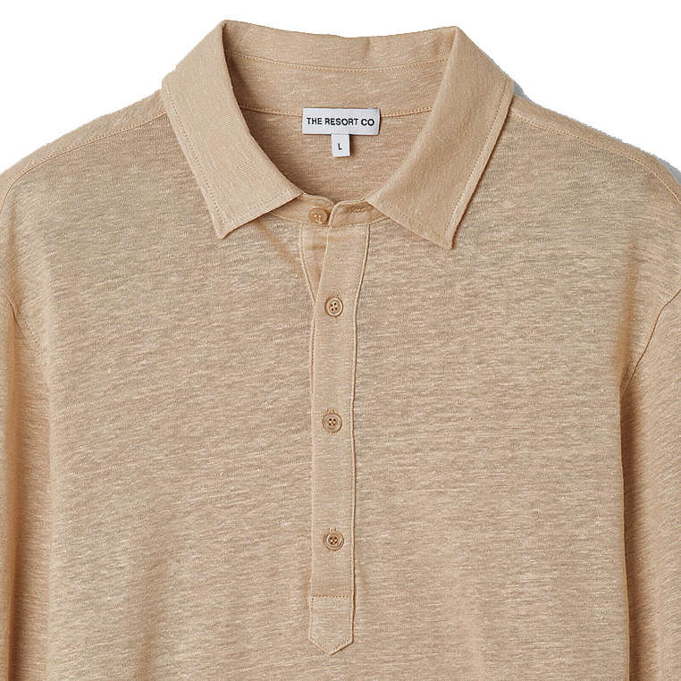 Linen Jersey Popover Sand - Regular Retail Price 1690 Kr